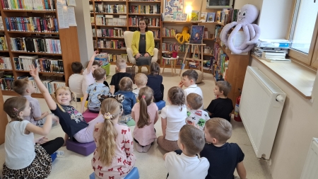 WIZYTA W BIBLIOTECE - ODDZIAŁ PRZEDSZKOLNY W LASIE