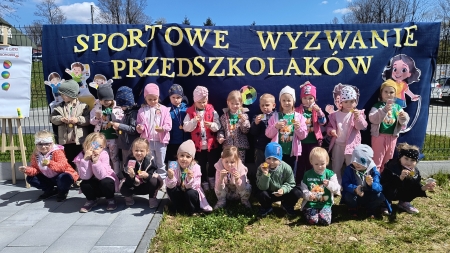 SPORTOWE  WYZWANIE  PRZEDSZKOLAKÓW